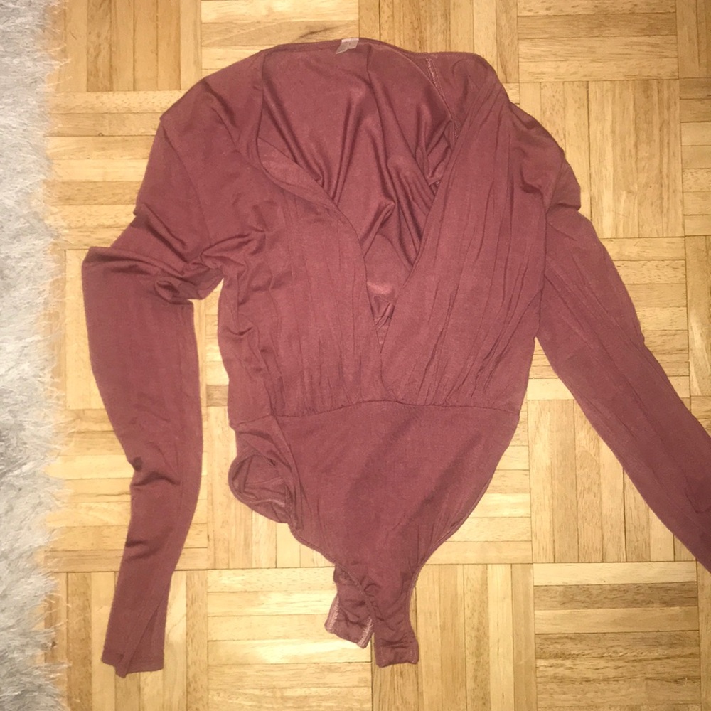 Urban Outfitter Maroon Body Suit